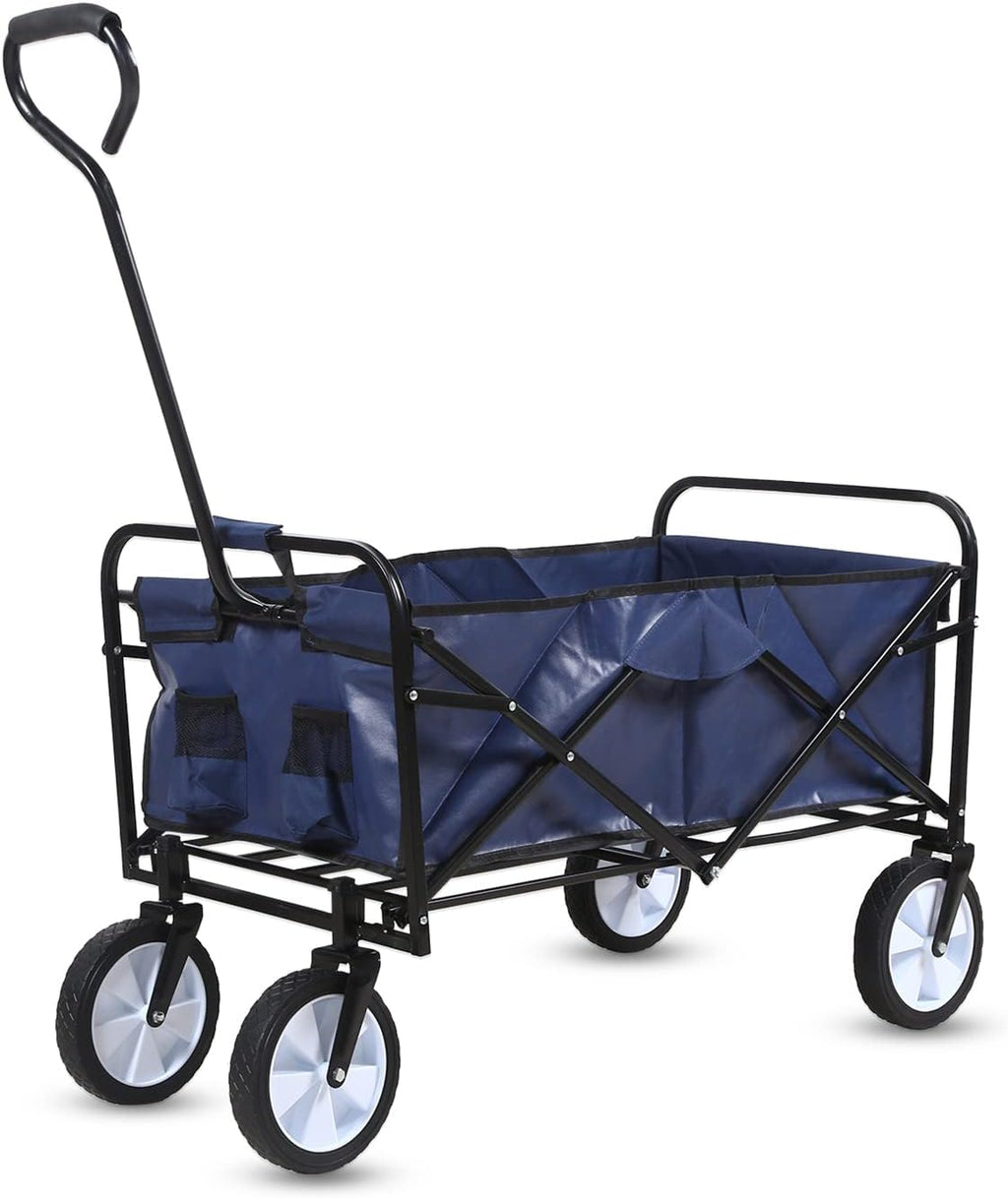 Heavy Duty Folding Portable Hand Cart with Canopy and 8'' Wheels W2994