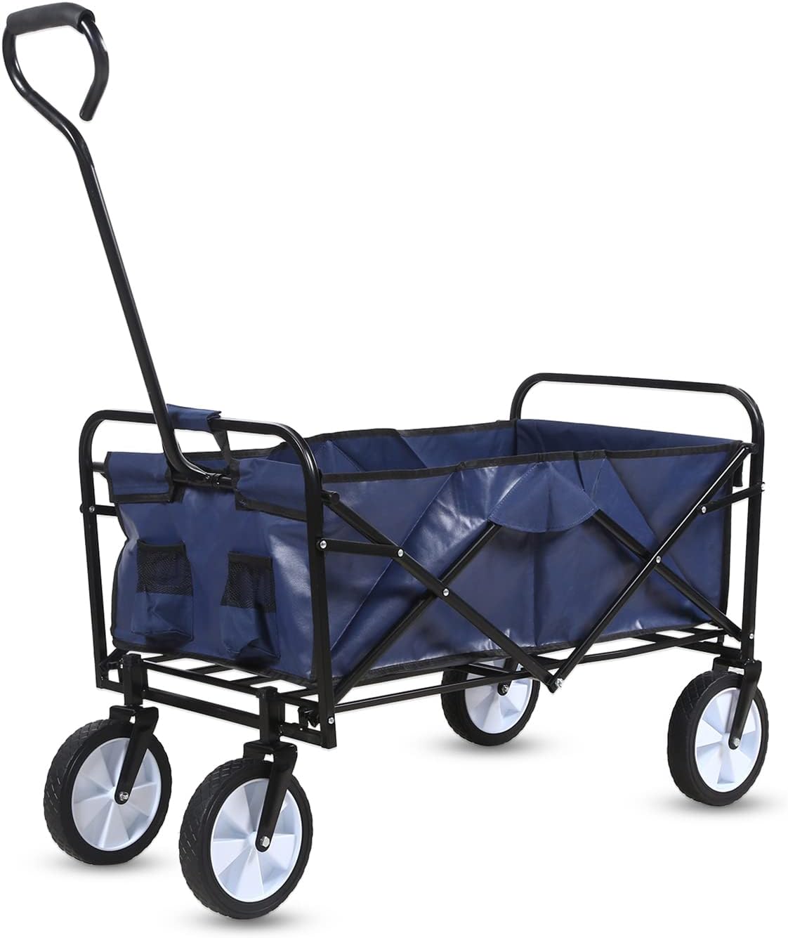 Heavy Duty Folding Portable Hand Cart with Canopy and 8'' Wheels W2994