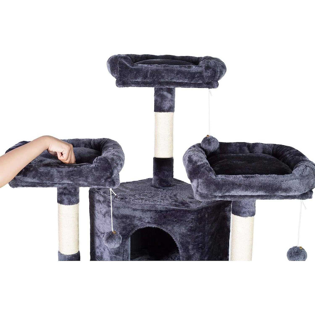 XL Size 73.4 inch Cat Tree with 3 Caves C206