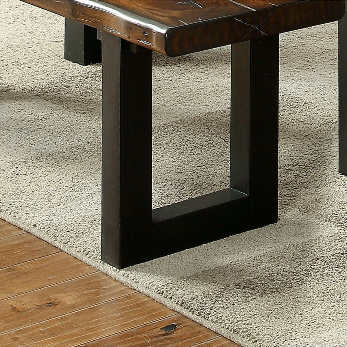 Rustic Oak Solid Wood Dining Bench Z977188
