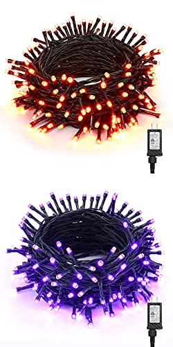 240 LED 78.74ft Orange Purple String Lights R2458
