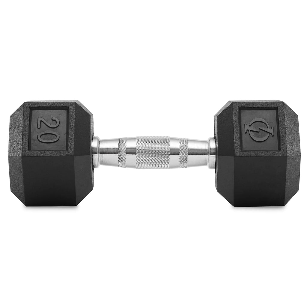 45 lb Rubber Coated Hex Dumbbell Pair H5061