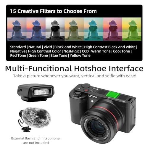 5K Mirrorless Camera 12x Optical Zoom C8981