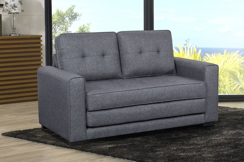 Convertible Sleeper Loveseat Dark Gray G618