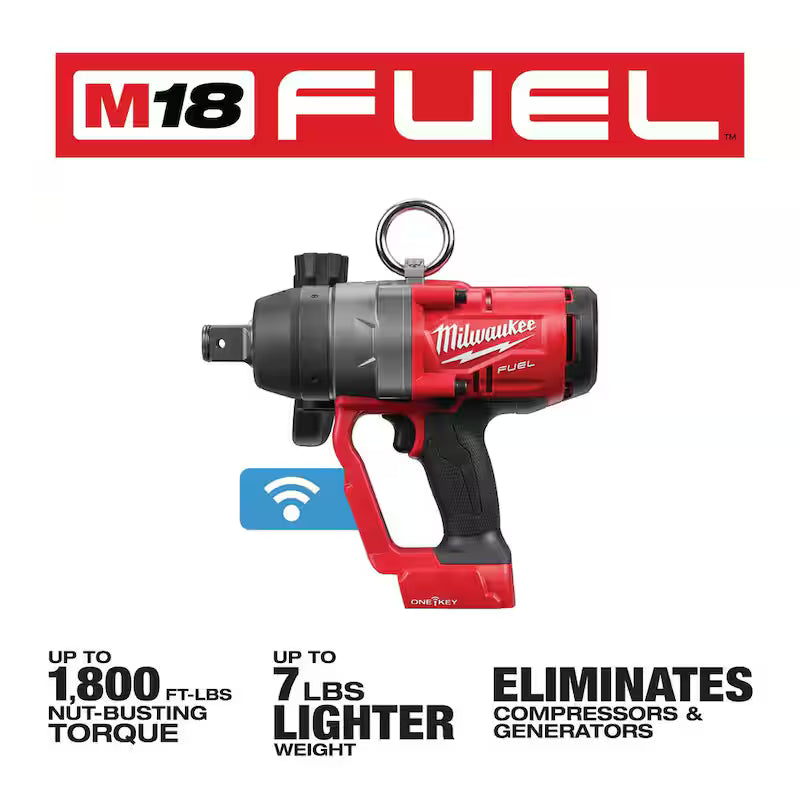 18V Lithium-Ion Brushless Cordless 1 in. Impact Wrench with Friction Ring S895057