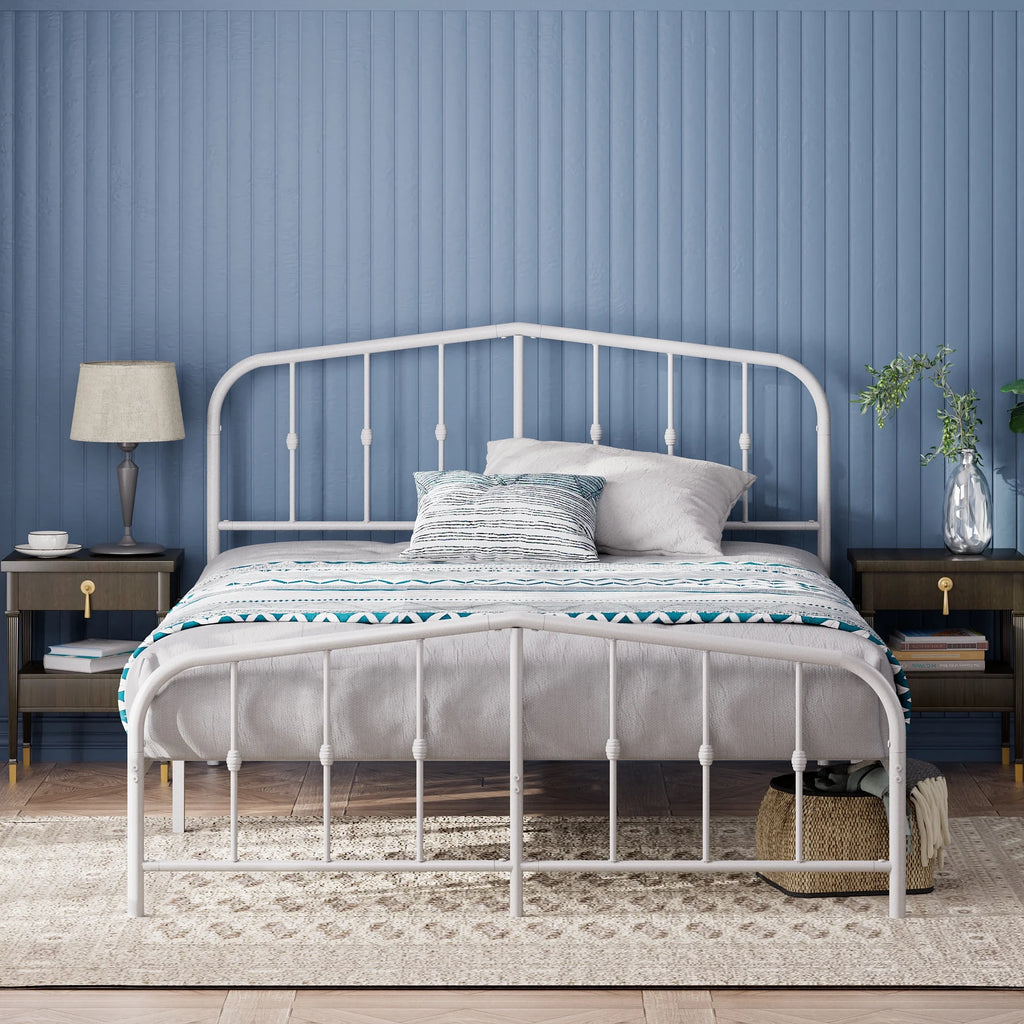 White King Metal Platform Bed Frame S186