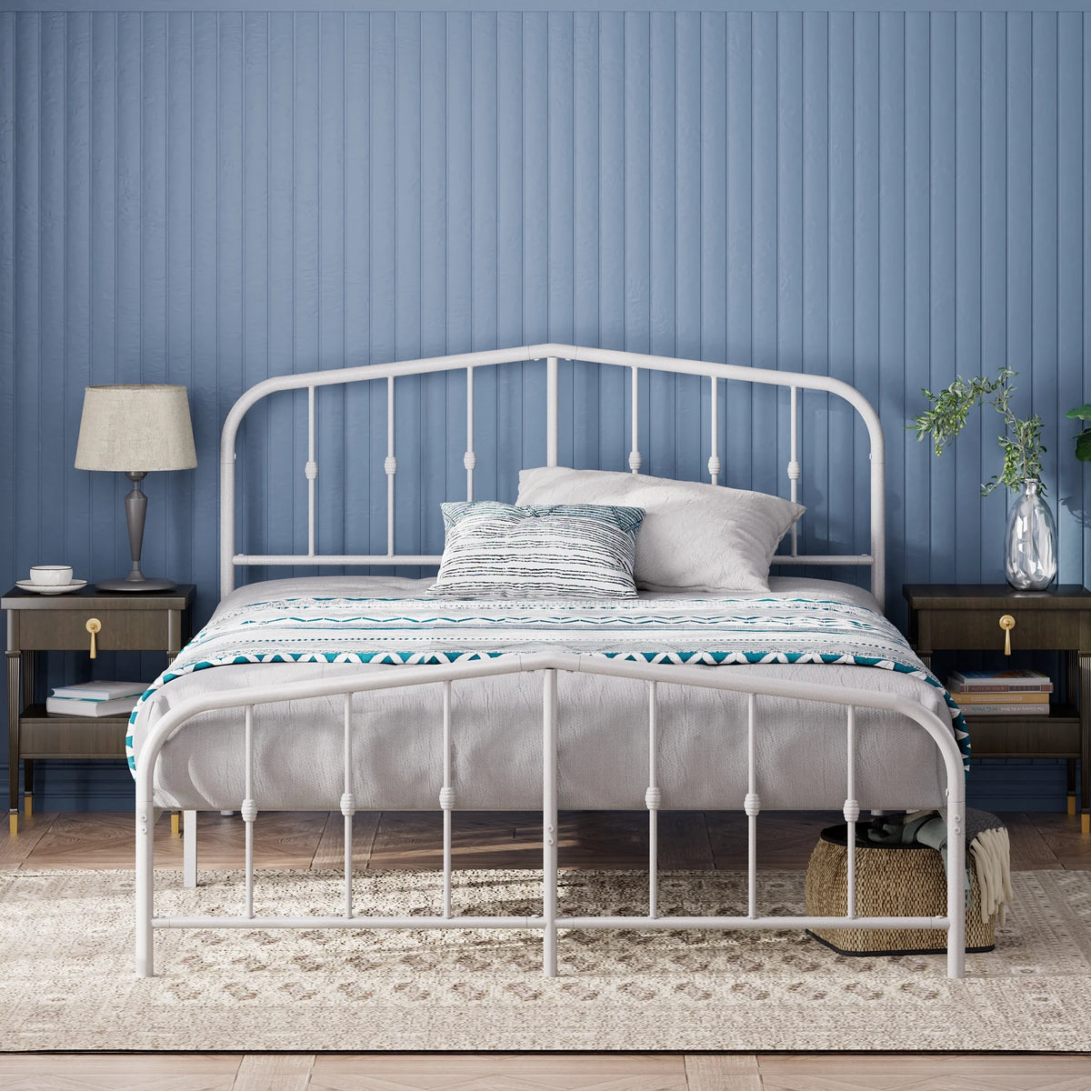 White King Metal Platform Bed Frame S186