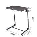 Set of 2 Portable Computer Table Black S195251