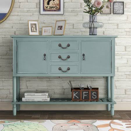 45 inch Console Table with 3 Drawers and 2 Cabinets H244