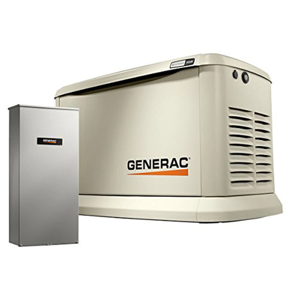 22 KW Air Cooled Home Standby Generator with 200 Amp Transfer Switch X8704
