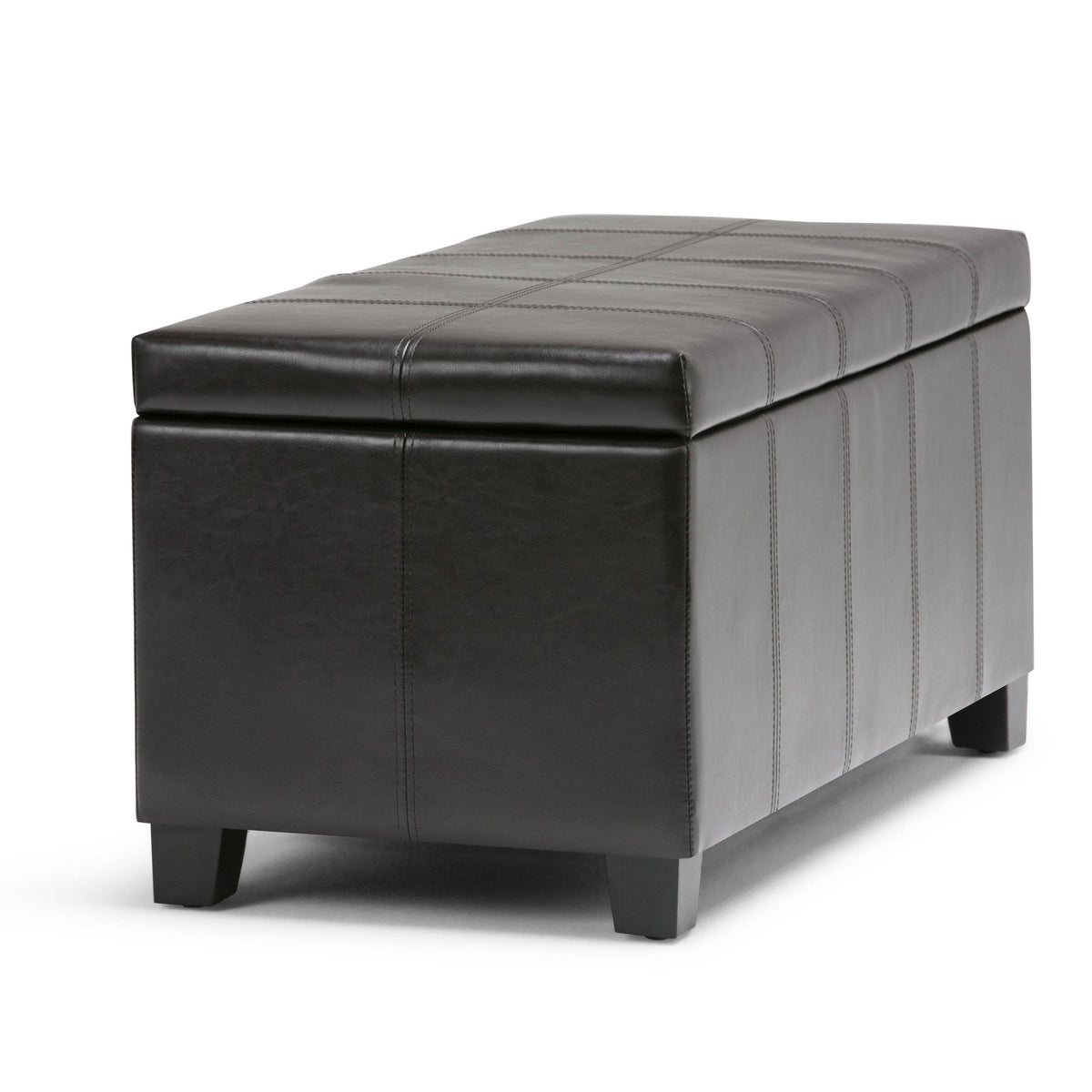 36 inch Slate Grey Storage Ottoman T455