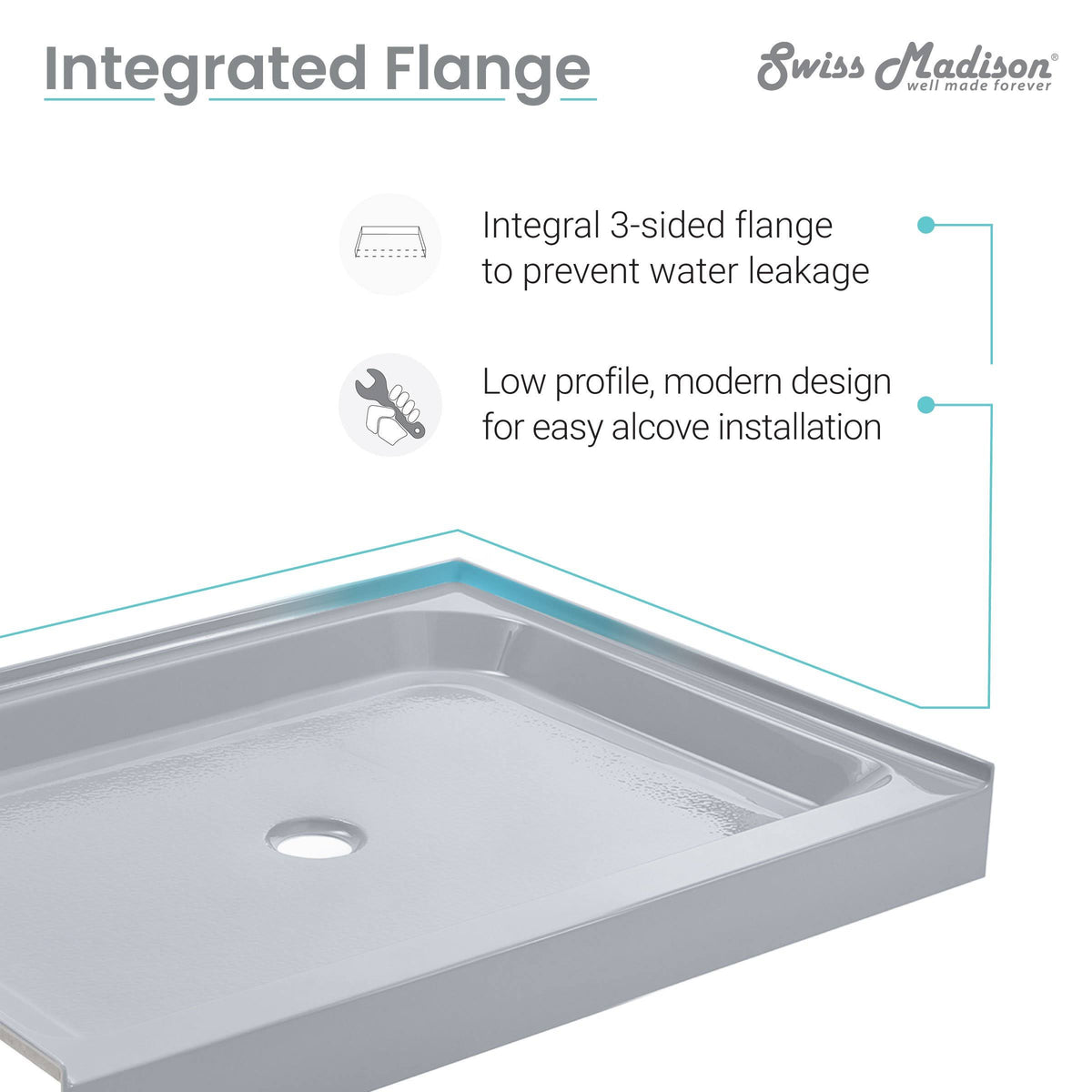 Gray Single Shower Base G717538