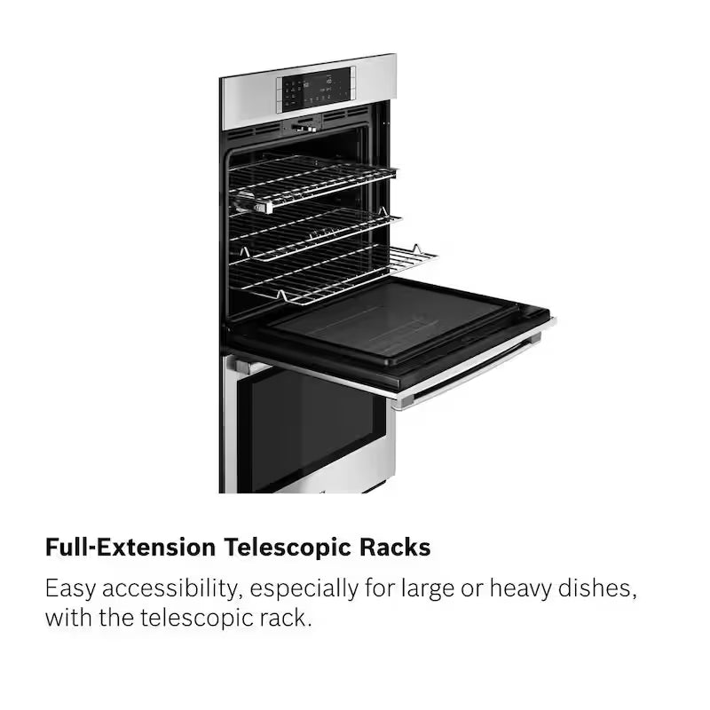 30 in Built-In Electric Convection Wall Oven and Microwave in Stainless Steel C810