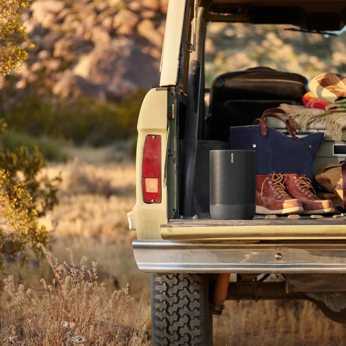 Portable Battery-Powered Bluetooth Wi-Fi Speaker Z8049