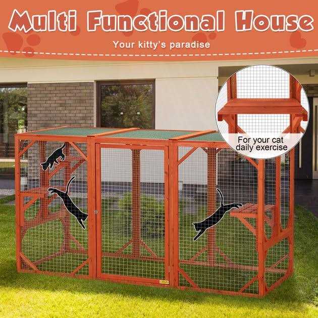 Outdoor Cat Enclosure Playpen Catio B55295