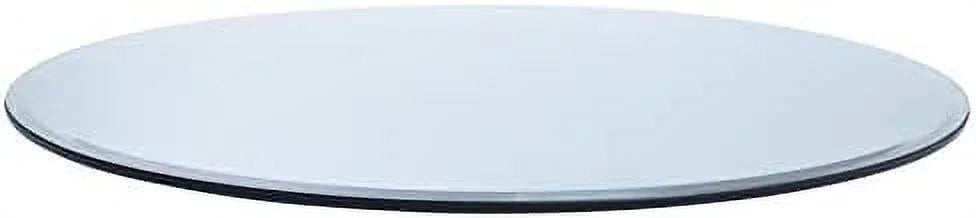 38" Round 1/4" Thick Tempered Clear Glass Table Top J56483