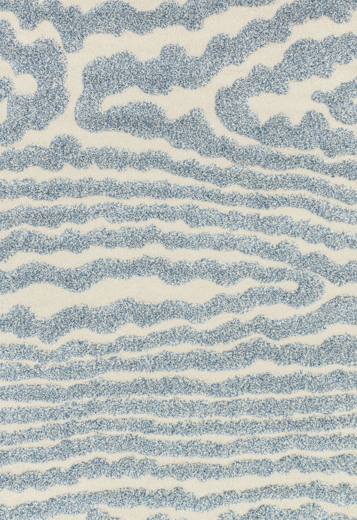 Ivory Lt. Blue Rug B5082