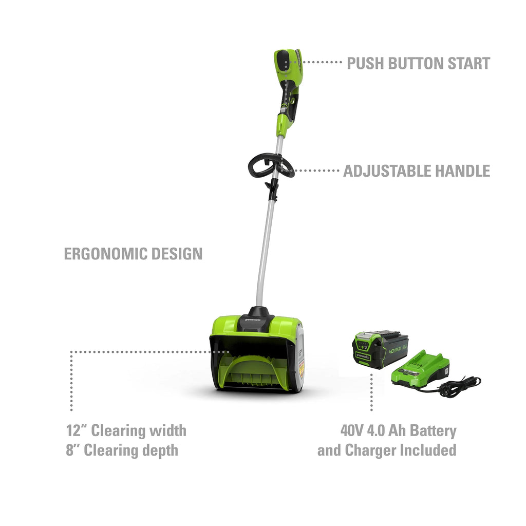 40V Battery Powered Push Snow Blower H602133