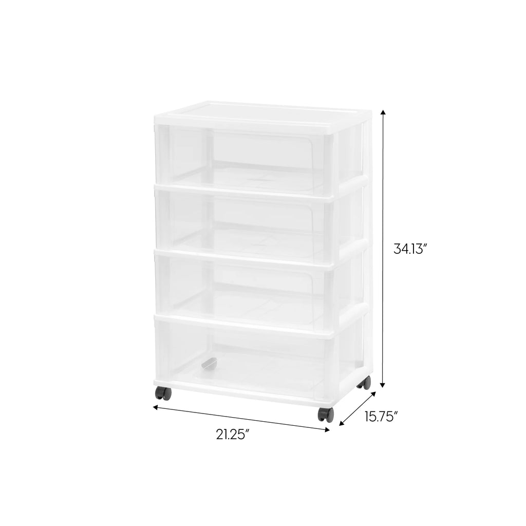 Black Plastic 3 Drawer Storage Cart Set of 2 Q43837