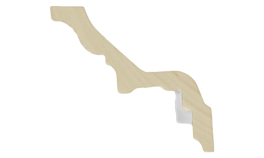 Plastic Polyurethane Crown Molding W349