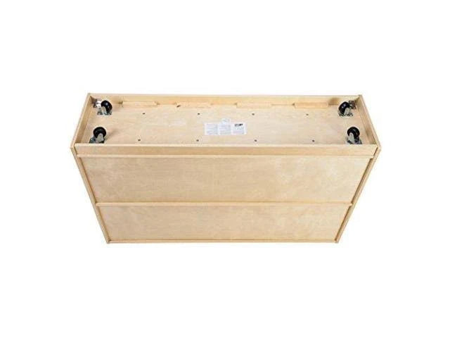 20-Cubby Birch Tray Cabinet with Sand Bins O390611