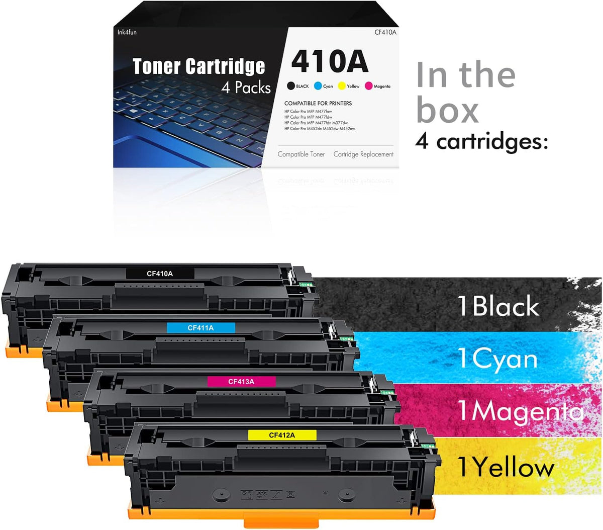 410A Toner Cartridge 4 Packs F9221