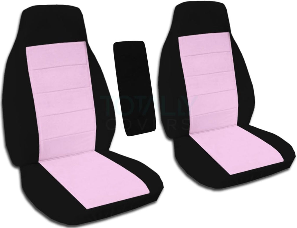 Compatible with Ford Ranger Two-Tone Truck Bucket Seat Covers Black and Sand F710