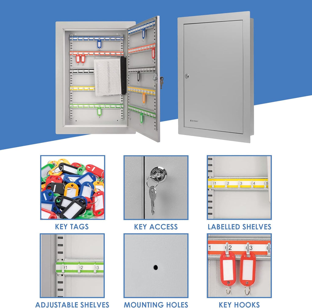 Gray Adjustable Key Cabinet Lock Box H261400