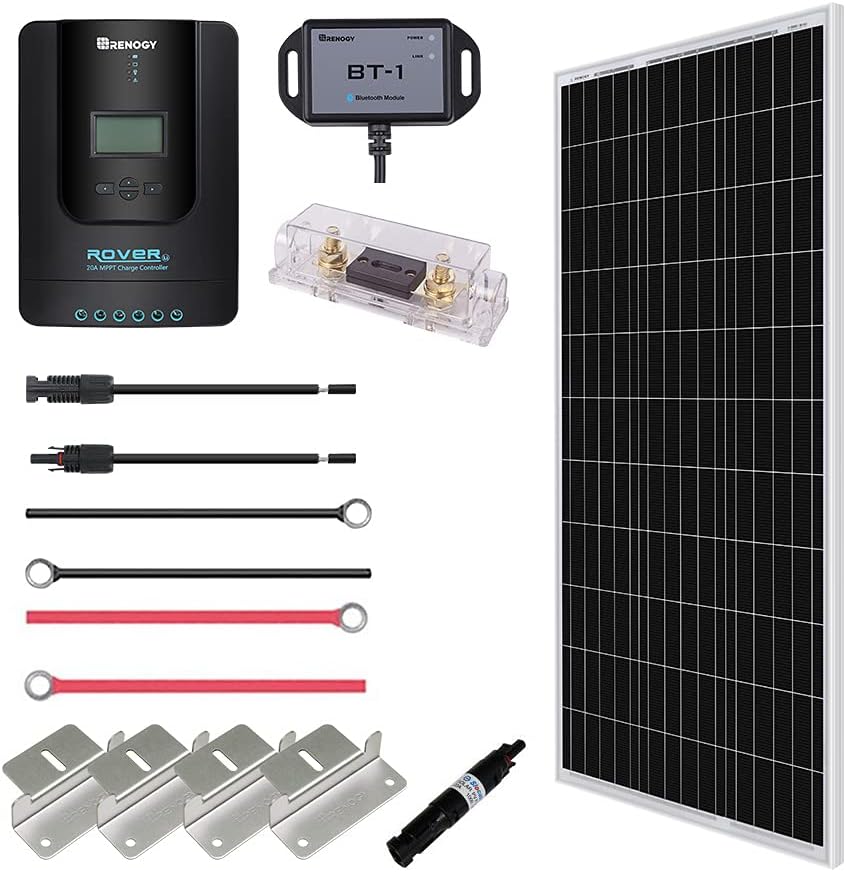 400 Watt 12 Volt 4 Pcs 100W Solar Panel Charge Controller Solar Power System K23663