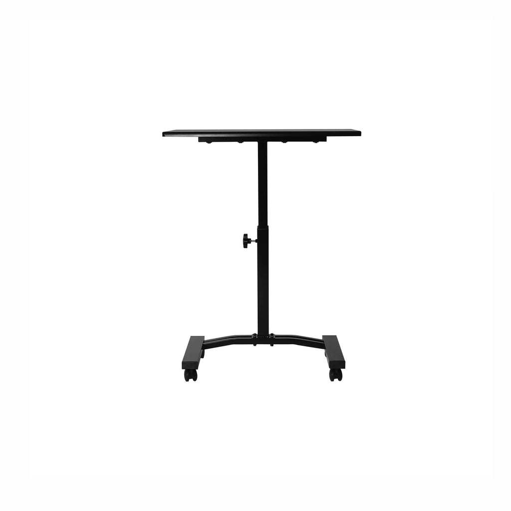 Black Height Adjustable Mobile Laptop Cart Desk with Wheels C452