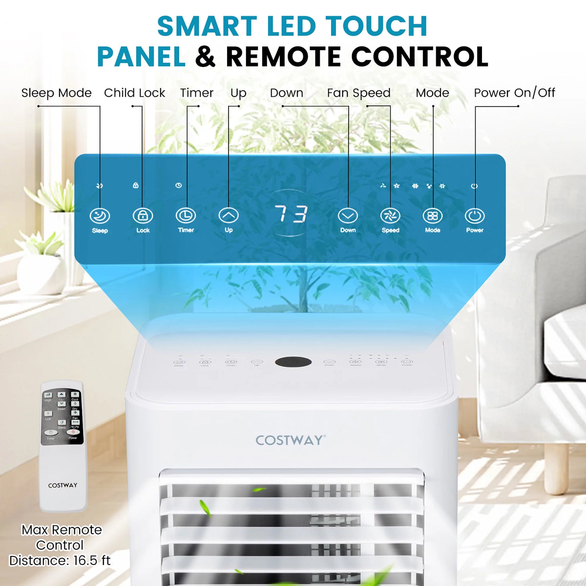 5000 BTU Portable Air Conditioner 4-in-1 P3514