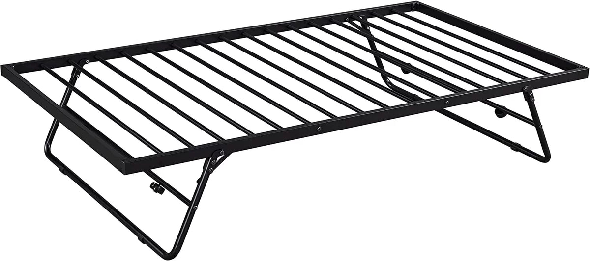 Full Size Metal Daybed with Twin Size Adjustable Trundle Z8957
