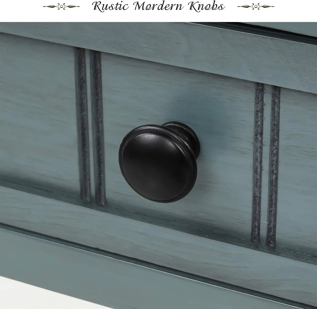 Slim Console Table with Three Drawers and Bottom Shelf K9820