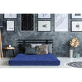 Queen Size Blue Polyester Mattress M719925
