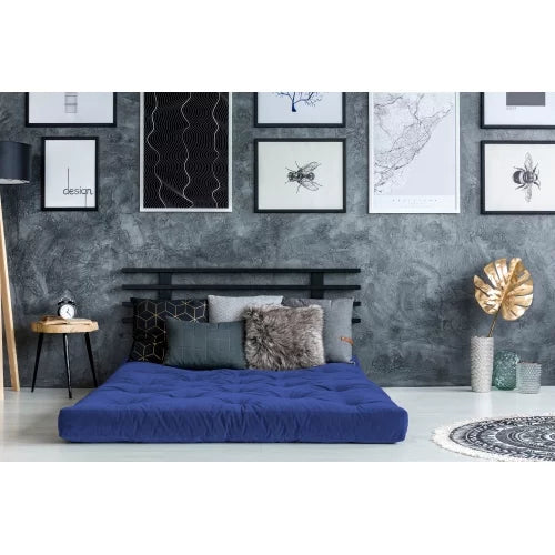 Queen Size Blue Polyester Mattress M719925