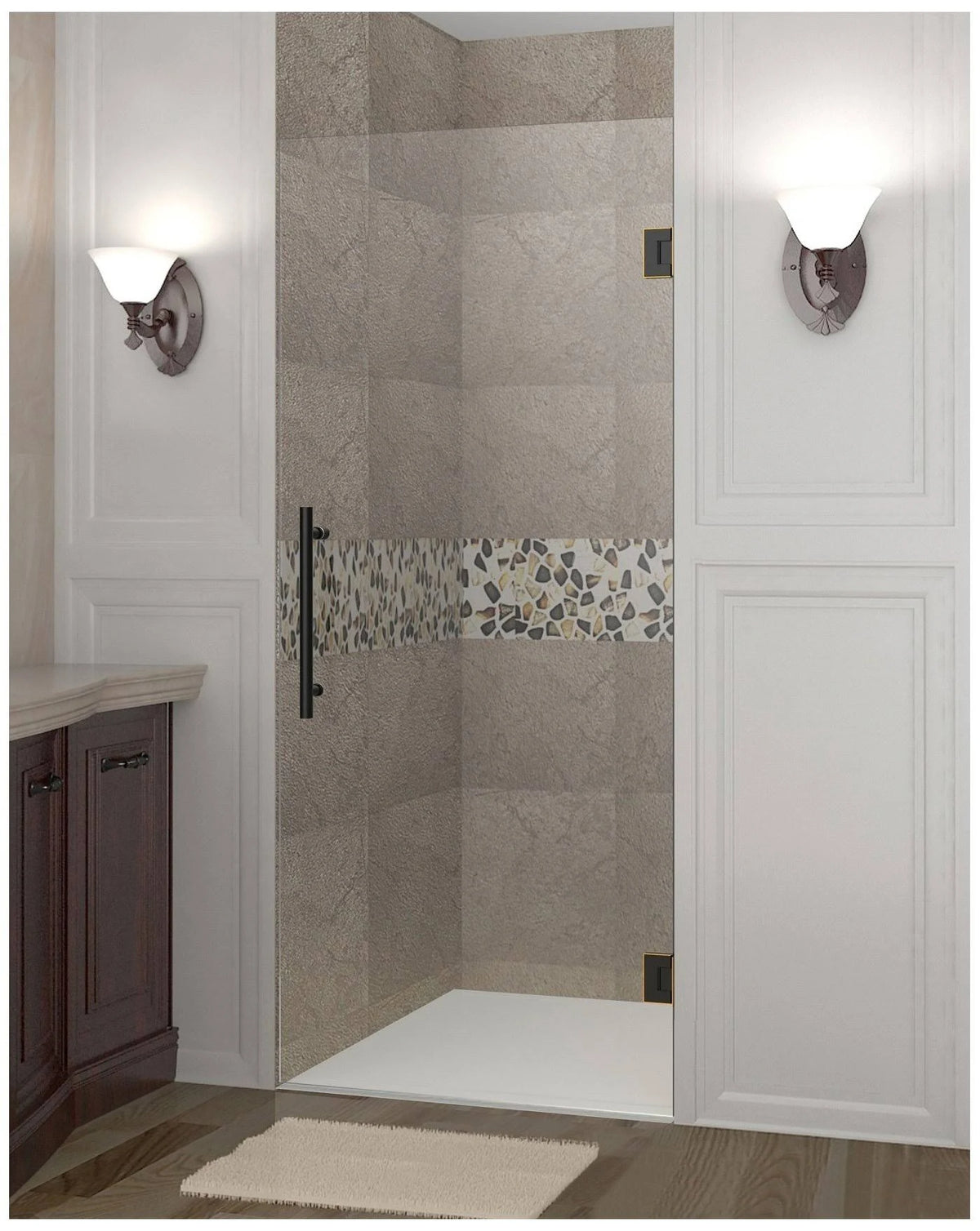 Frameless Hinged Shower Door Y202361