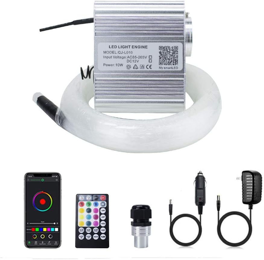 10W RGBW Fiber Optic Lights Kit with 200pcs 9.8ft Cable O527032