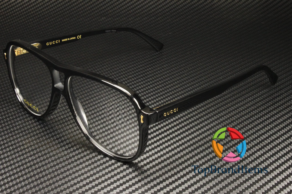 Black 57 mm Men's Eyeglasses C4411