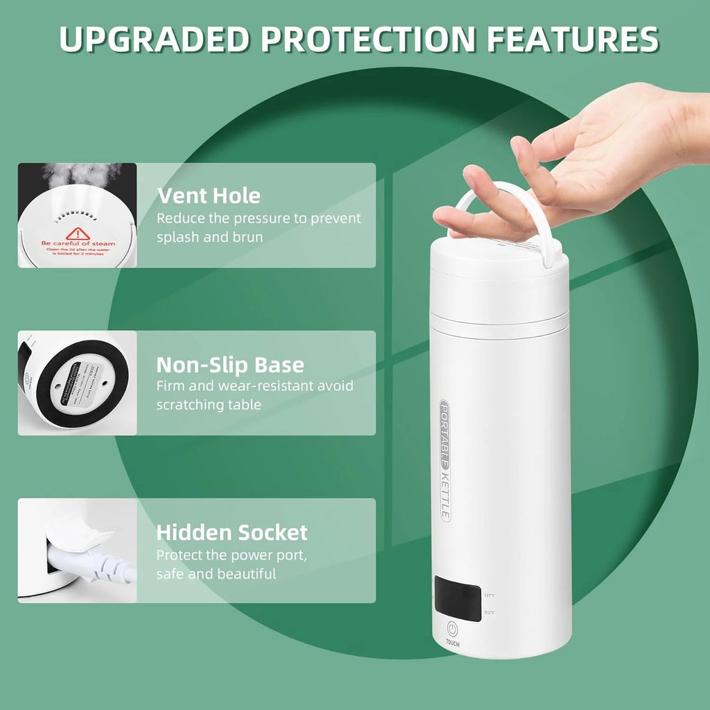 500ml Portable Electric Kettle Stainless Steel L827023