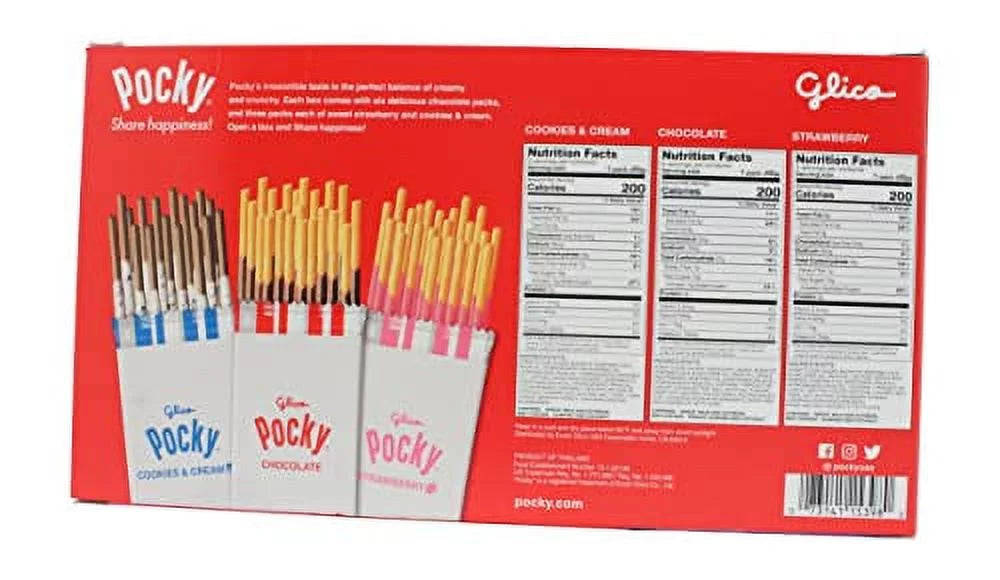 Chocolate Biscuit Sticks 3 Variety Pack 12 Count B721
