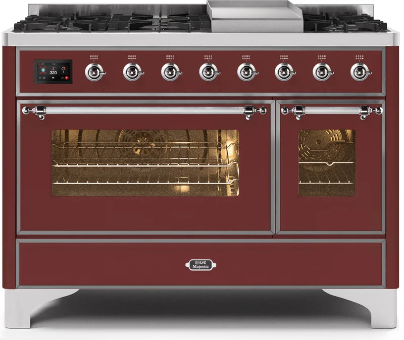 Burgundy Dual Fuel Natural Gas Range P952887