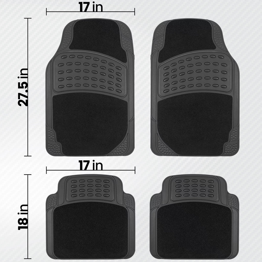 Universal Rubber & Carpet Floor Mats Set O4553