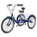26 Big 3 Wheels Adult Tricycle with Large Basket & Bell X9145