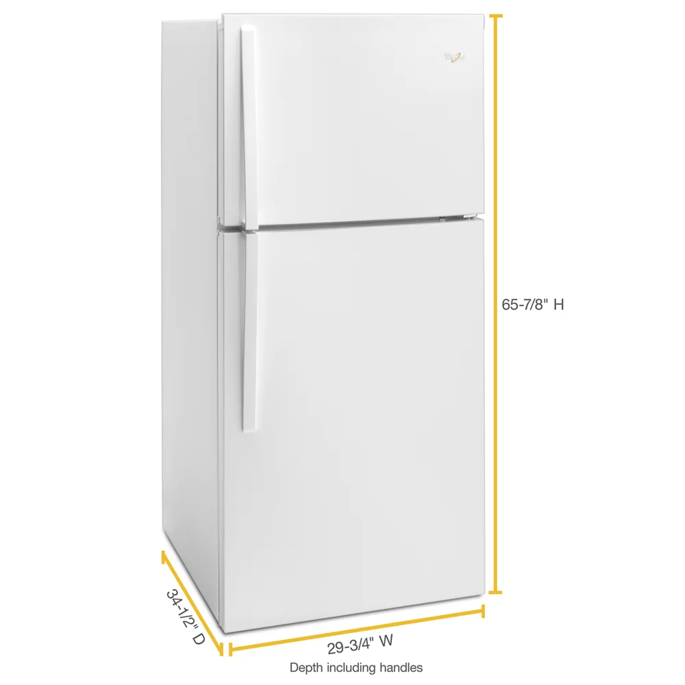 Top Freezer Freestanding Refrigerator Stainless Steel J970418