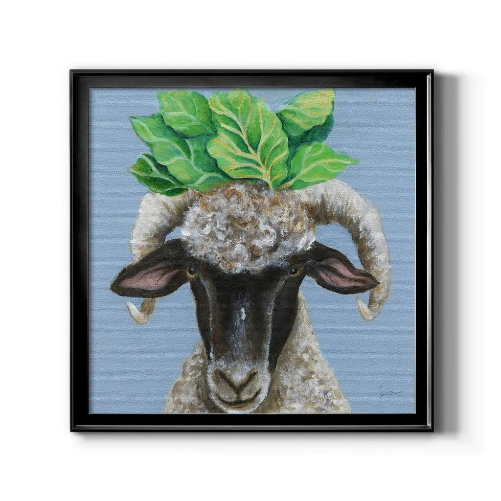 Black 32x32 Framed Canvas K411486