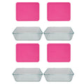 Glass Food Storage Dish with Lid 4-Pack T85576