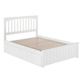 White Full Storage Platform Bed L9416