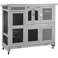 2 Story Rabbit Hutch on Wheels X72808