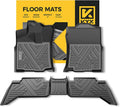 All Weather TPE Black Car Floor Mats Front & 2nd Row Z871