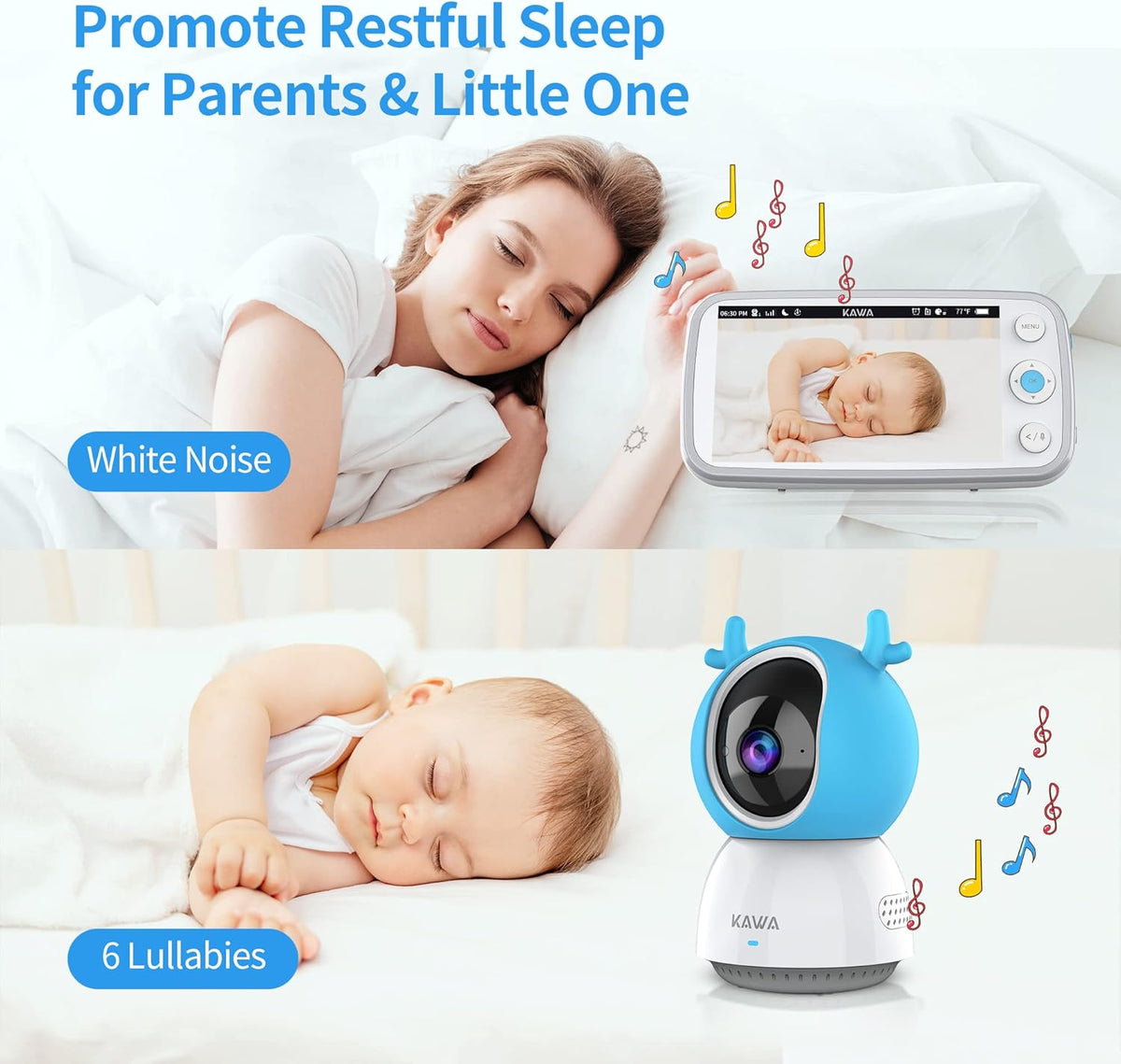Baby Monitor with 2 Cameras and Audio X510